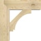 Ekena Millwork Imperial Block Rough Sawn Bracket w/ Offset Brace, Douglas Fir, 8"W x 26"D x 26"H BKT0806X26X26IMP05RDF - alternate 2